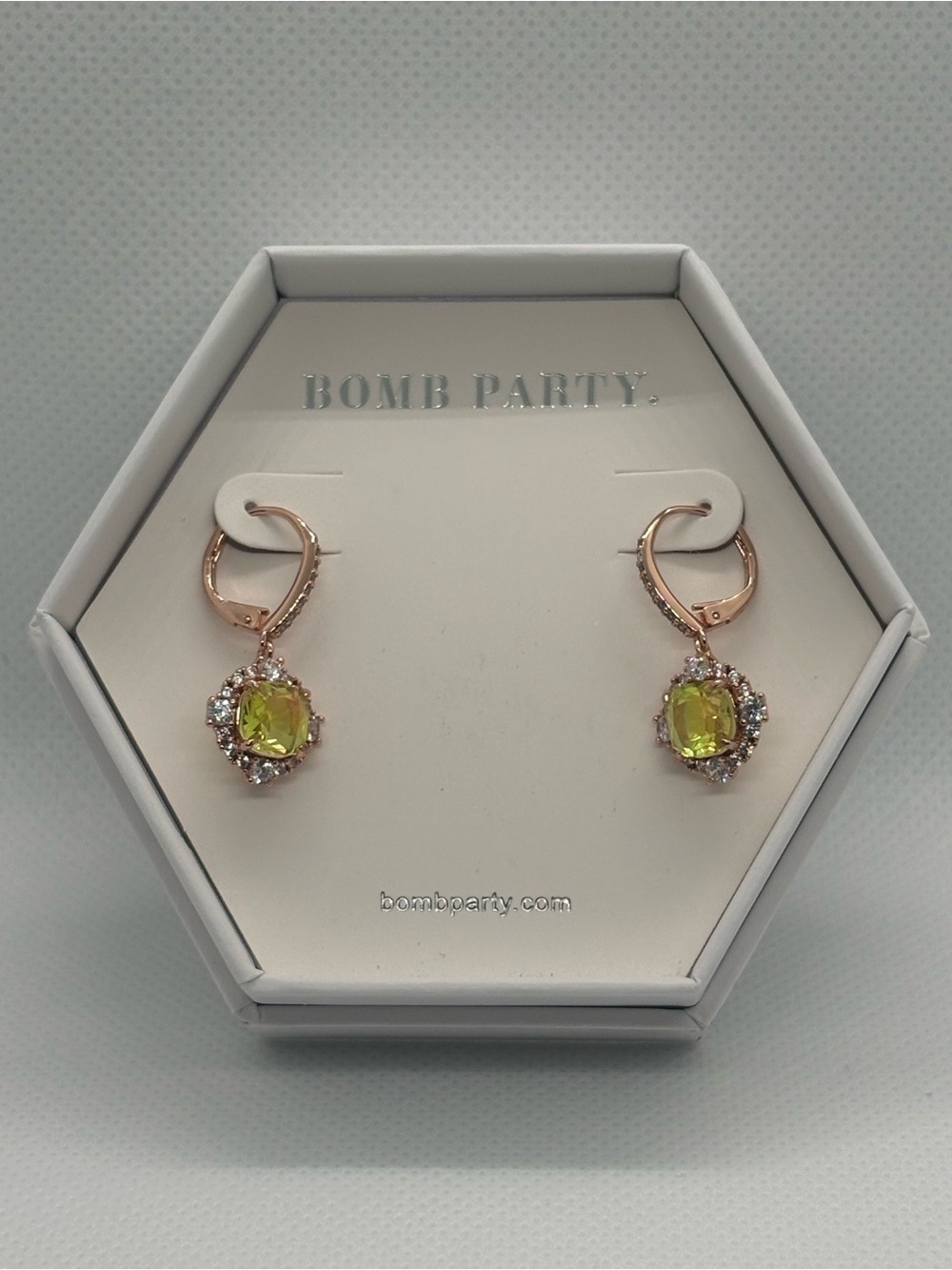 Lime Bi Color Peridot earrings